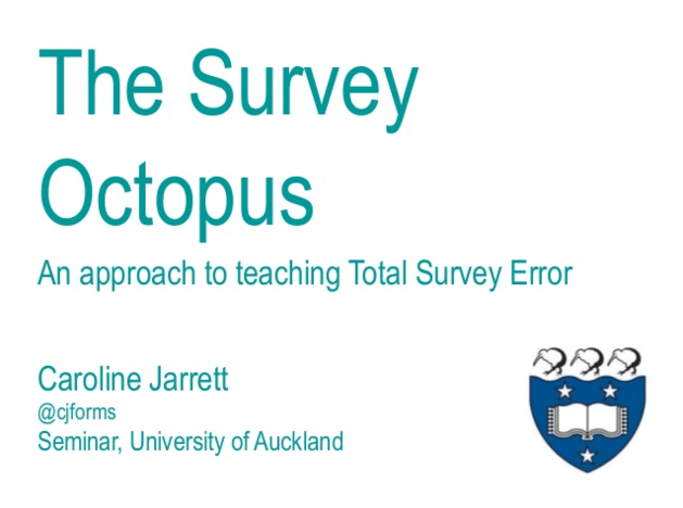 Title slide: Seminar at the University of Auckland